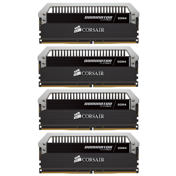 CORSAIR - Corsair Dominator Platinum 16GB (4x4GB) DDR4 PC4-23000C16 2800MHz Quad Chan