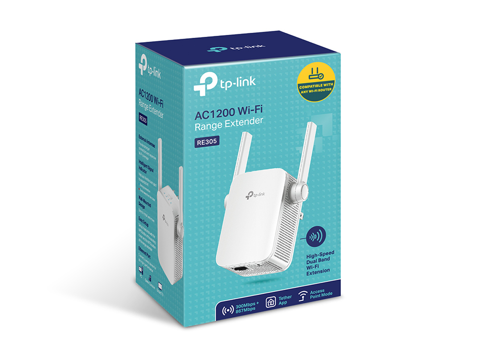 TP-Link - TP-Link RE305 AC1200 Wi-Fi Range Extender