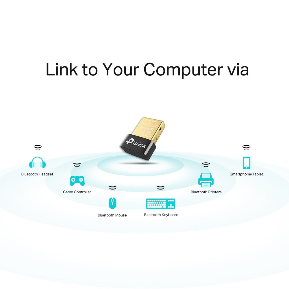 TP-Link - TP-Link UB4A Bluetooth 4.0 Nano USB Adapter