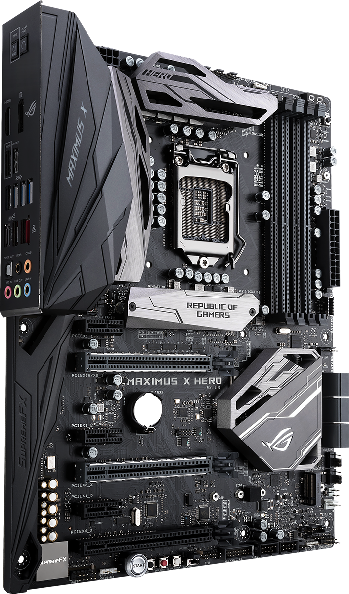 Asus - Asus ROG Maximus X Hero Intel Z370 (Socket 1151) DDR4 ATX Motherboard