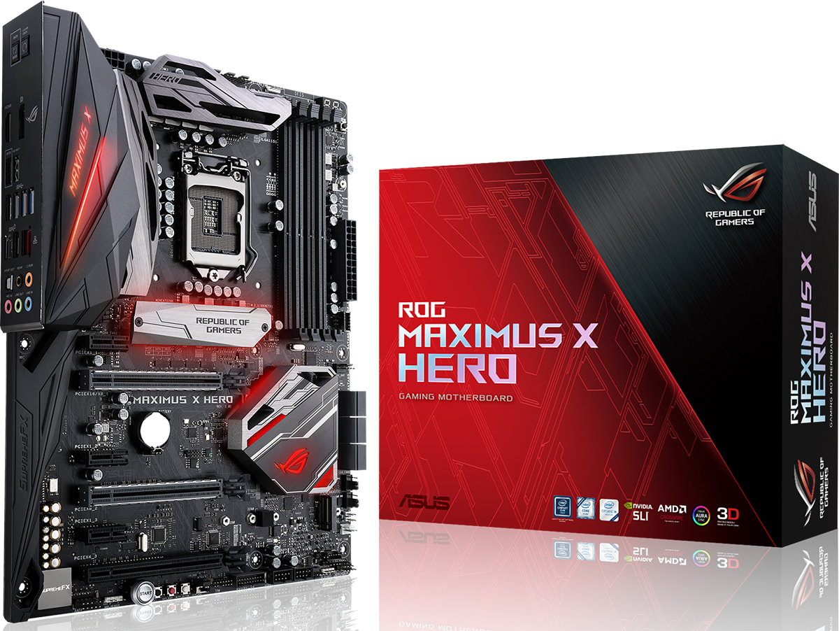Asus - Asus ROG Maximus X Hero Intel Z370 (Socket 1151) DDR4 ATX Motherboard