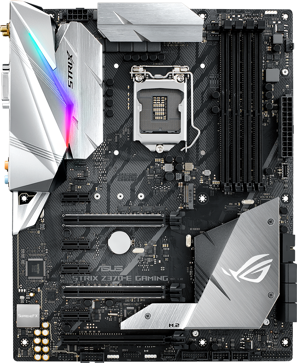 Asus - Asus ROG Strix Z370-E Intel Z370 (Socket 1151) DDR4 ATX Motherboard
