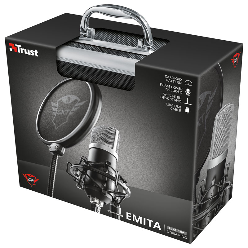 Trust - Trust Gaming GXT 252 Emita Streaming USB Desk Microphone