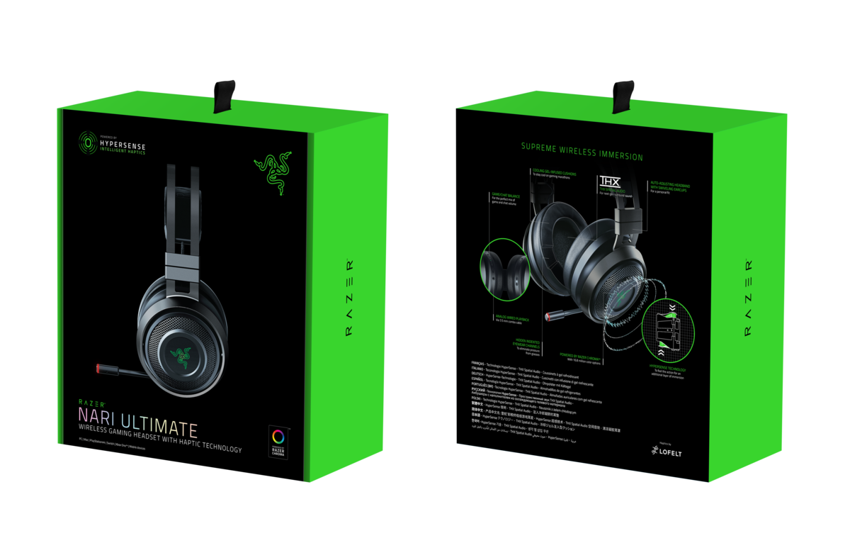 Razer Nari Ultimate Thx Wireless Chroma Gaming Headset With Haptic Feedback Rz04 R3m1 Ocuk