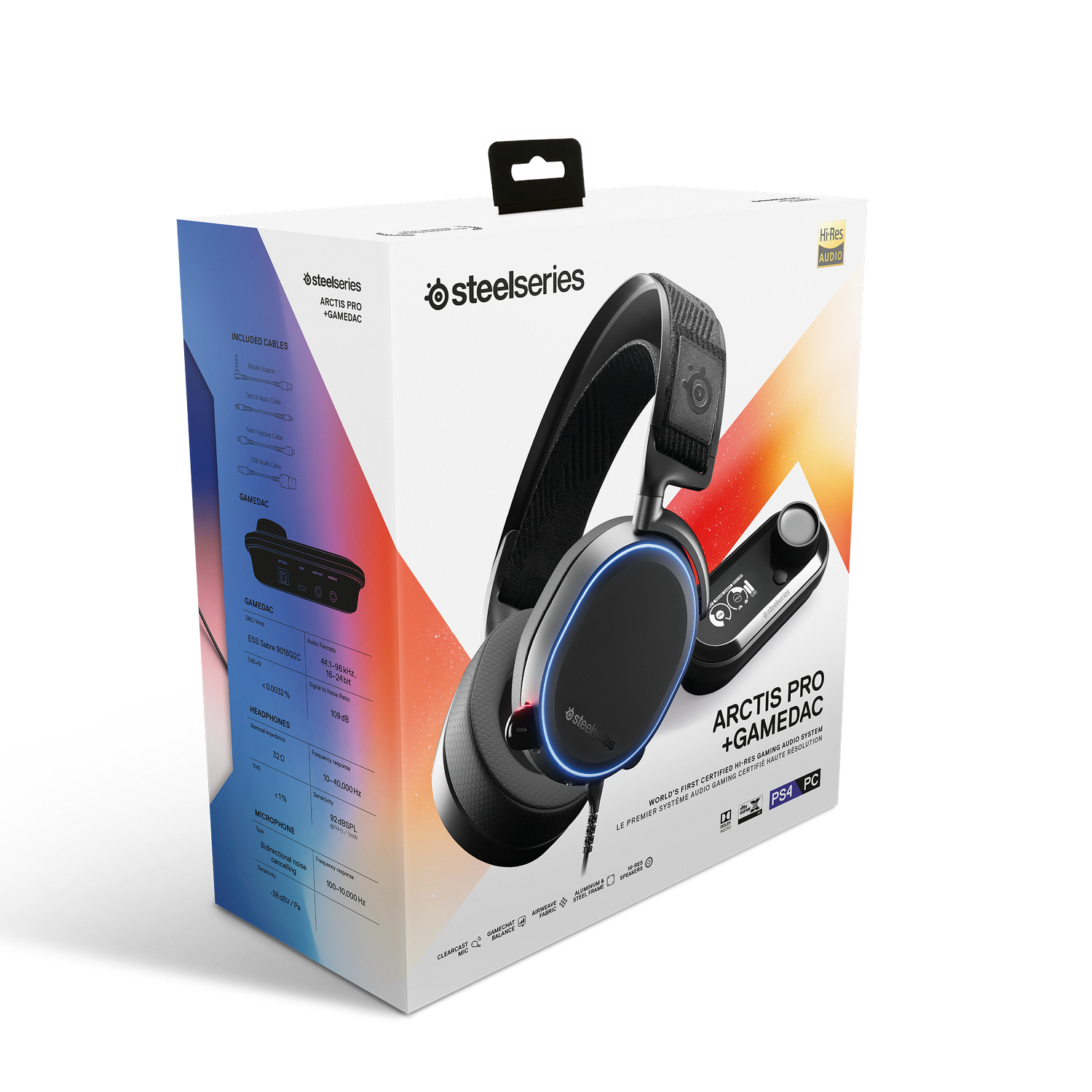 SteelSeries - SteelSeries Arctis Pro USB High Fidelity Gaming Headset and GameDAC Amplifi