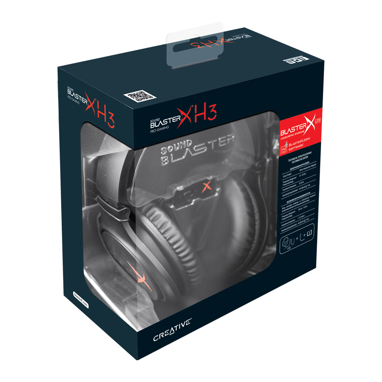 Creative - Creative Sound BlasterX H3 Black PC Gaming Headset (70GH034000000)