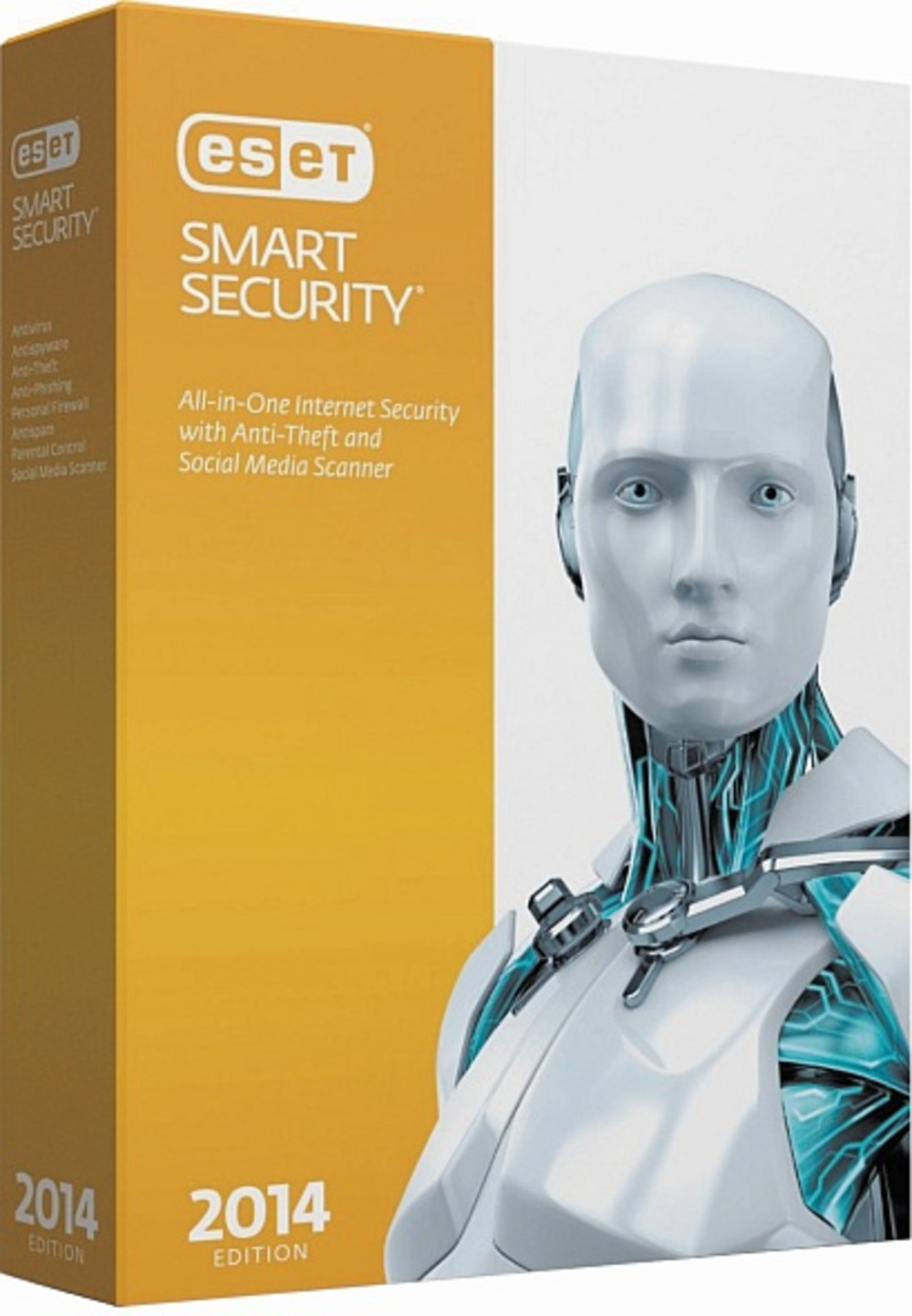  - Eset Smart Security AntiVirus and Internet Security - 1 PC 1 Year License D