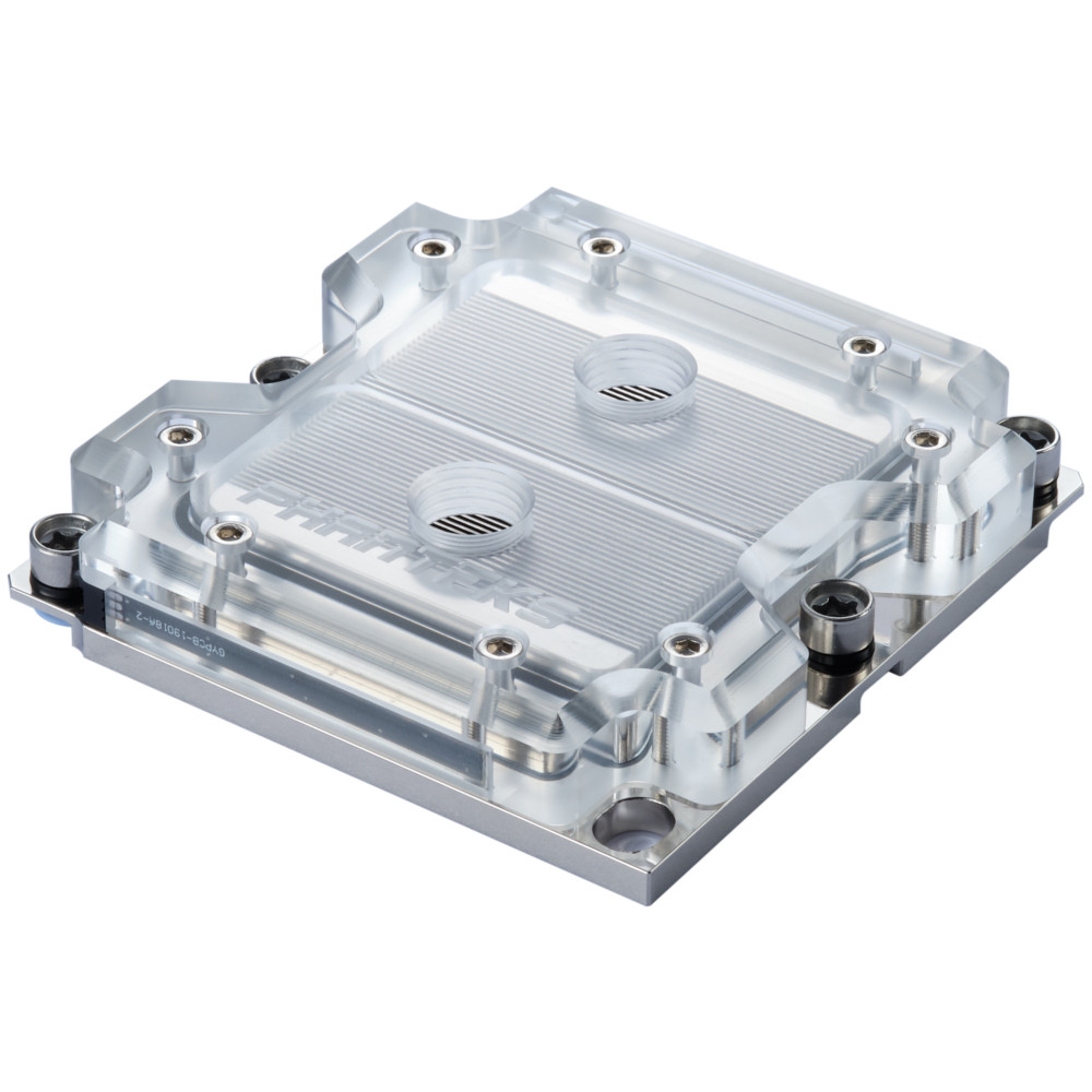 B Grade Phanteks C3647I Socket P CPU Water Block, Square Type With DRGB LED Lighting