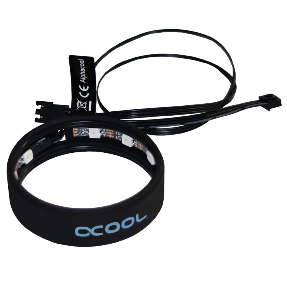 Alphacool - Alphacool Aurora LED Ring for 60mm Thick Reservoirs  - Digital RGB
