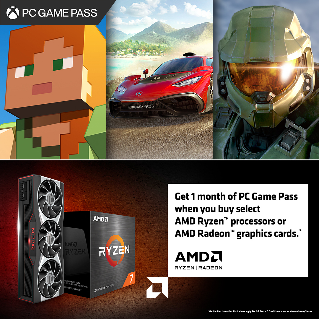 AMD Xbox Game Pass - Ryzen - Equipped for Battle Game Bundle