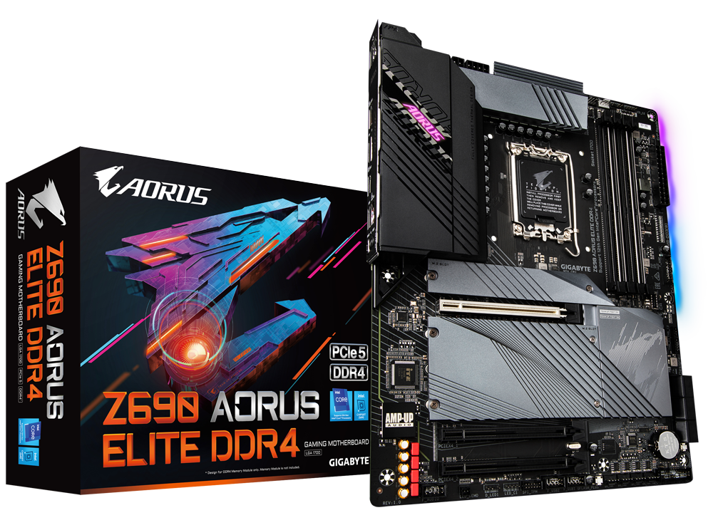 Gigabyte Z690 Aorus Elite DDR4 - Intel Z690 DDR4 ATX Motherboard