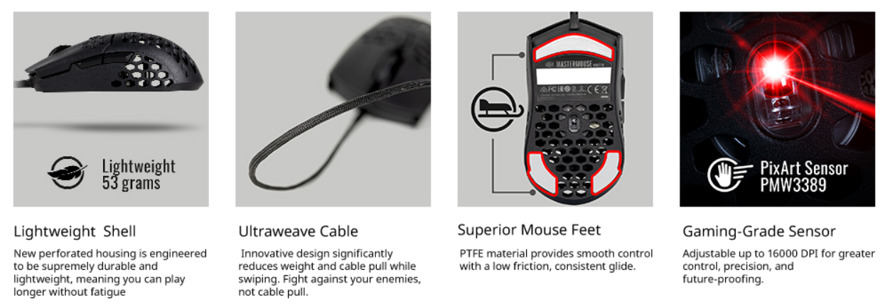 ooler Master MM710 Mouse Features