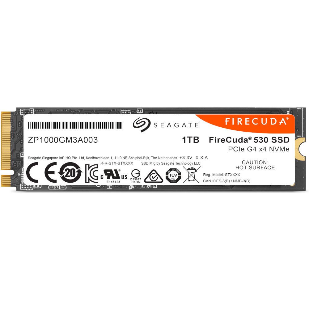 Seagate FireCuda 530 1TB SSD PCIe Gen4 NVMe M.2 Solid State Drive ( ZP1000GM3A013) | OcUK