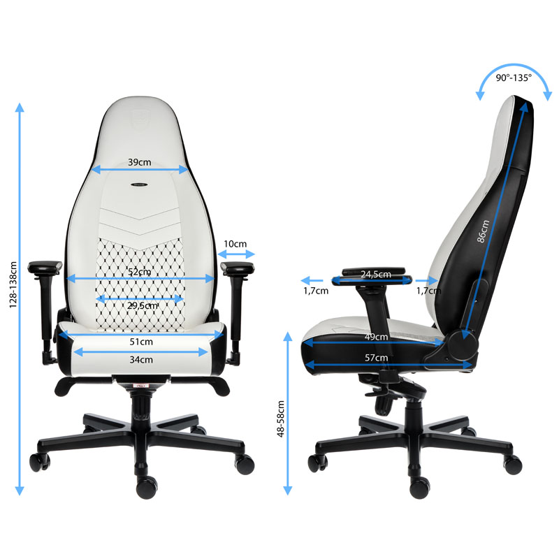 Features of the noblechairs ICON Gaming Chair