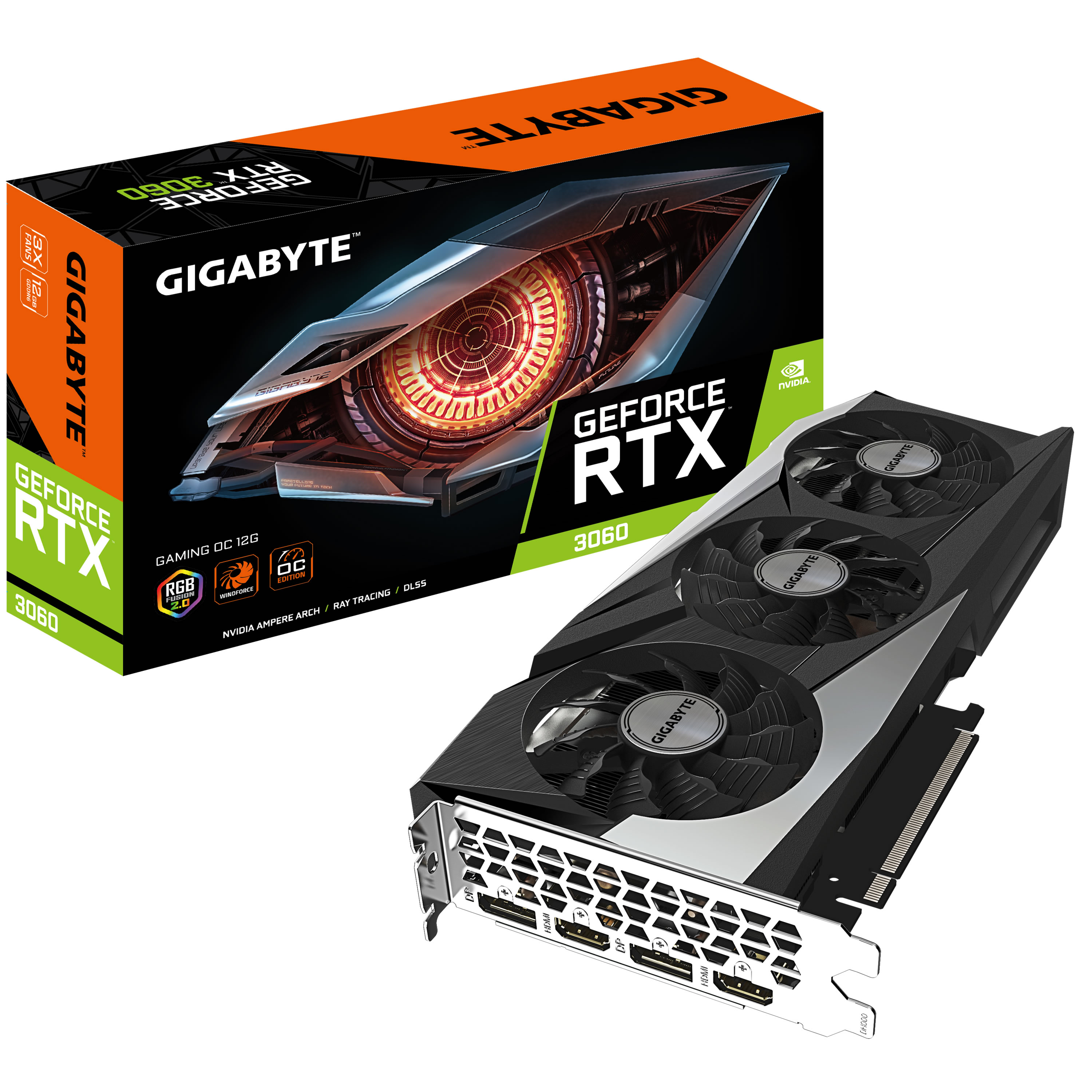 Gigabyte GeForce RTX 3060 Gaming OC V2 LHR 12GB GDDR6 PCI-Express Graphics Card