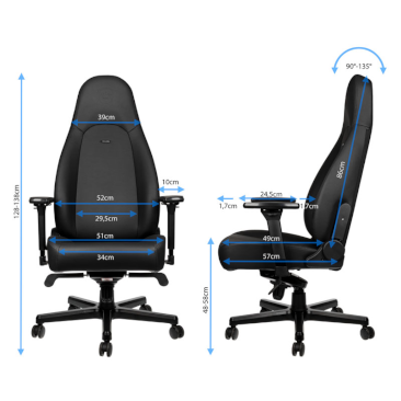 noblechairs dimensions