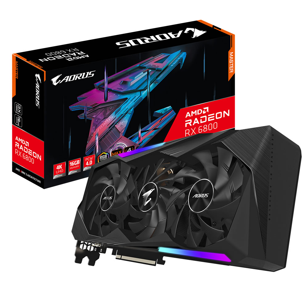 B Grade Aorus Radeon RX 6800 Master 16GB GDDR6 PCI-Express Graphics Card