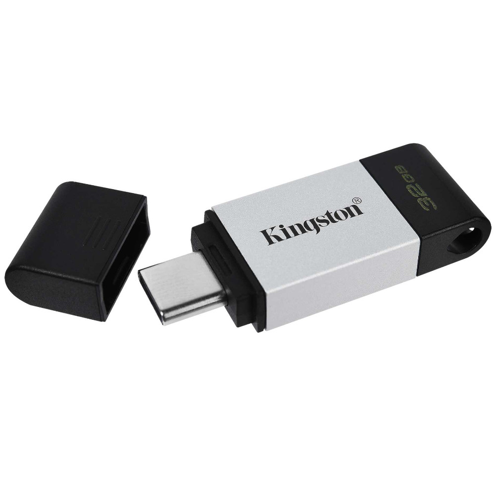 Kingston - Kingston 32GB DataTraveler 80 USB Type-C 3.2 Gen 1 Flash Drive (DT80/32GB)