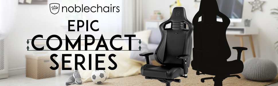 Banner image for the noblechairs EPIC Compact Black Gaming Chair