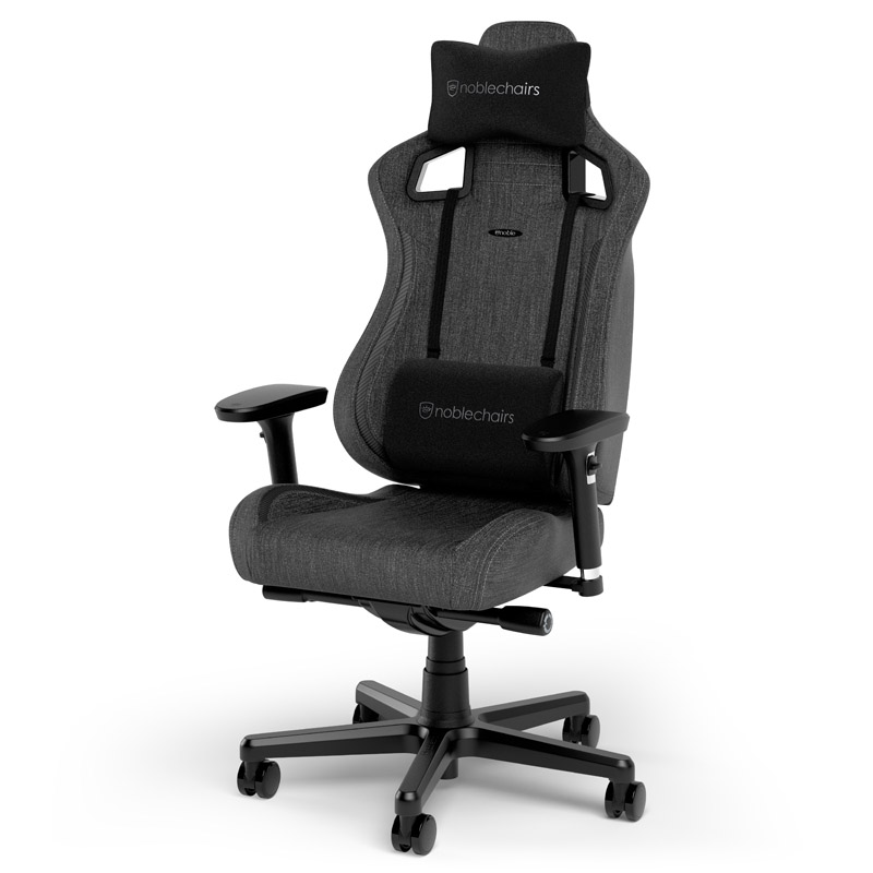 noblechairs EPIC Compact TX Gaming Chair with lumbar and headrest pillows - anthracite