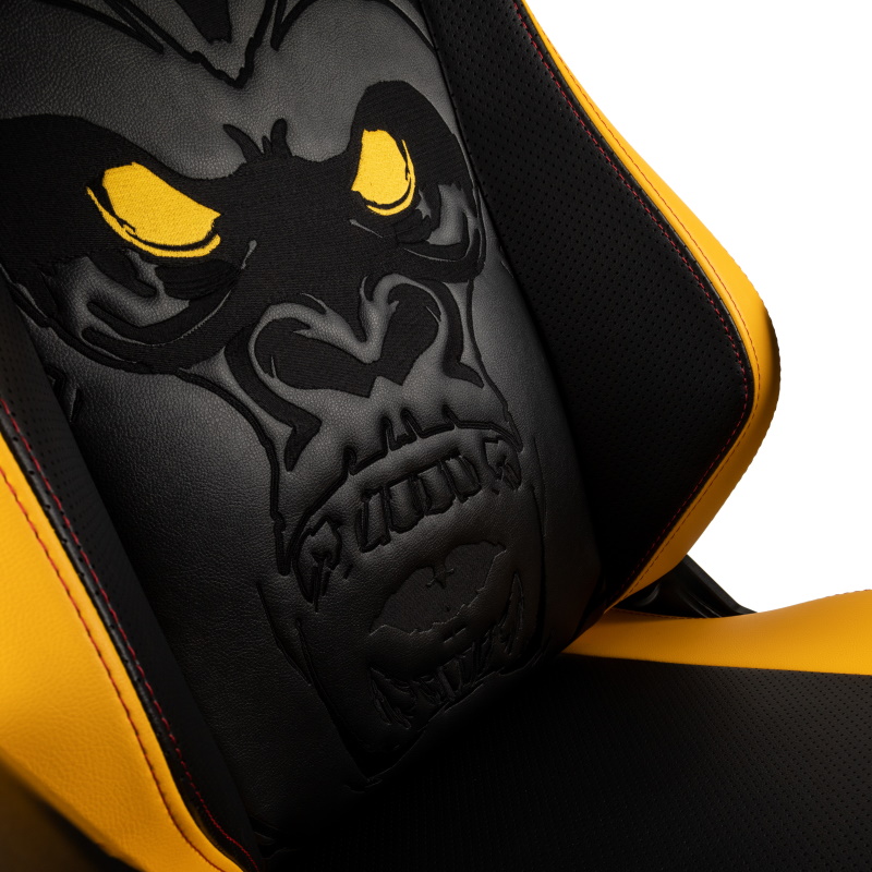 noblechairs HERO Gaming Chair – Far Cry 6 Edition, close up of gorilla design