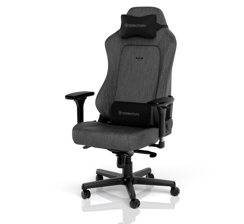 noblechairs HERO TX Gaming Chair – Anthracite with lumbar and head pillows
