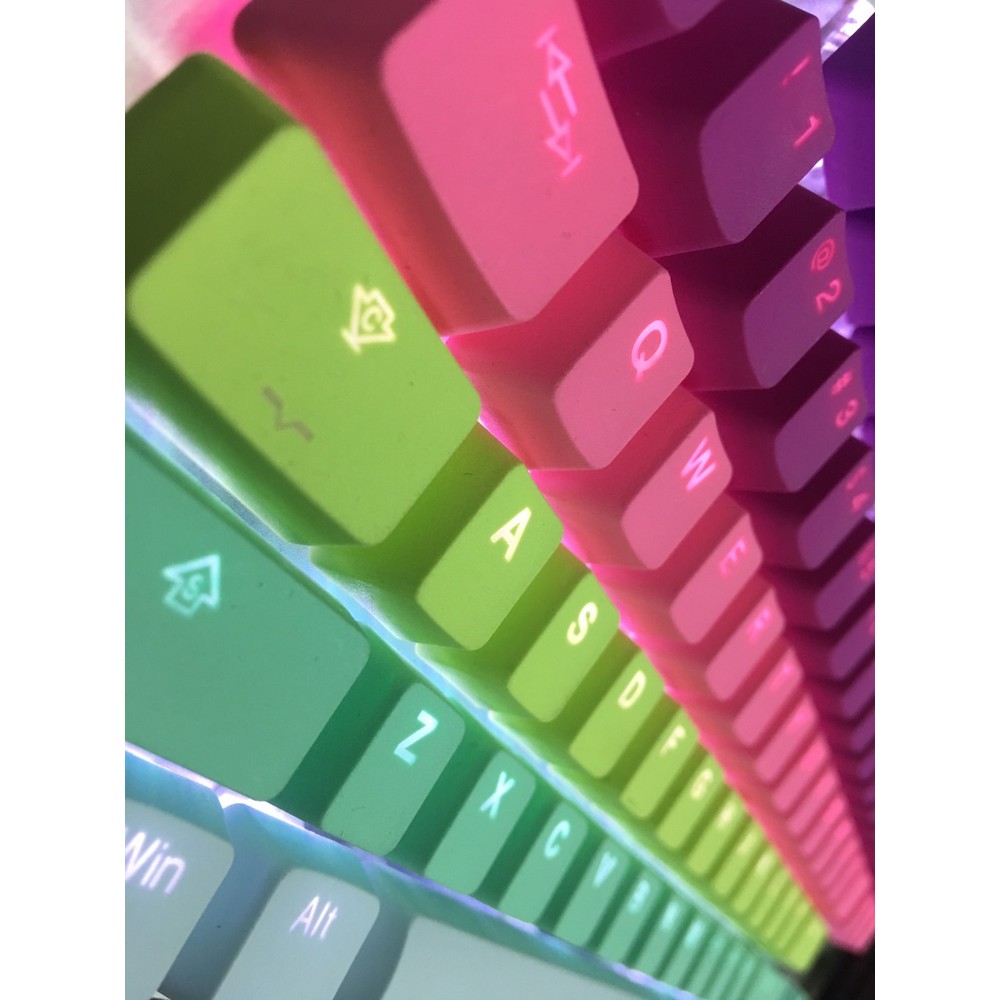 rainbow sherbet keycaps