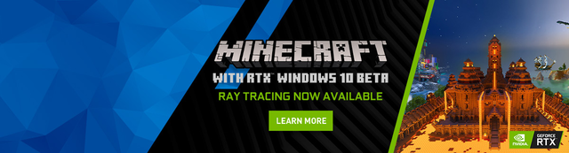 Raytracing for minecraft banner