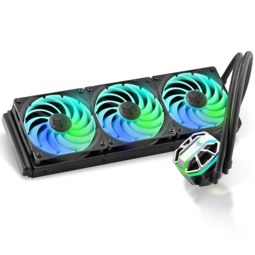 SAPPHIRE - B Grade SAPPHIRE NITRO+ S360-A Addressable RGB AIO CPU Performance Water Cooler - 360mm