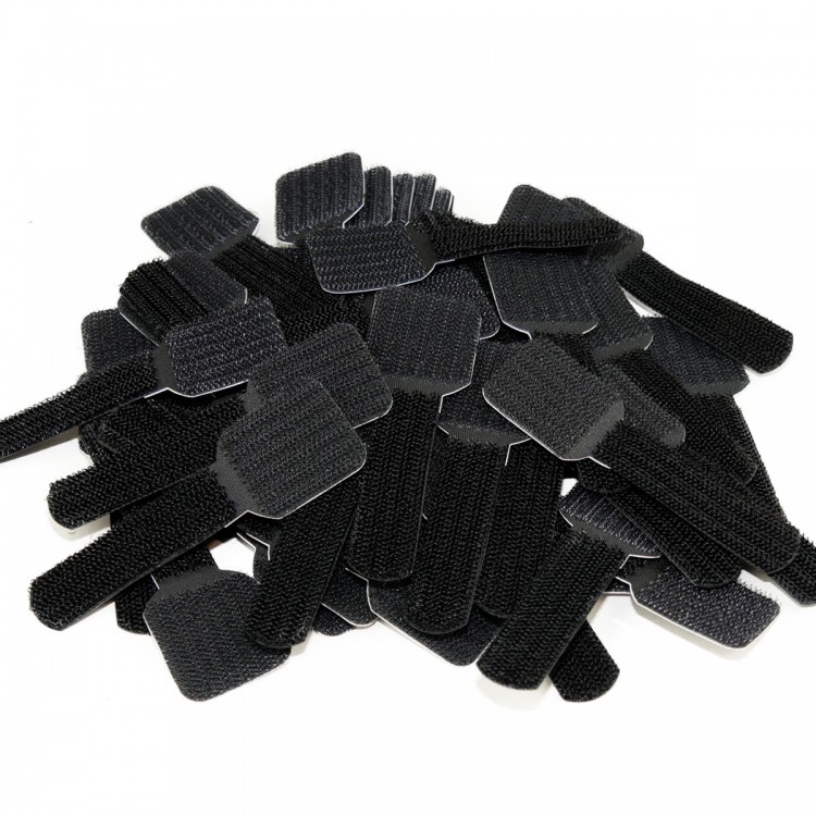 Overclockers UK LTC Pro Wall Cable Management Clips Black Adhesive