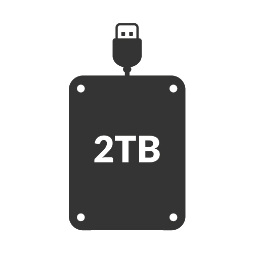 2TB External Hard Drives (HDD)