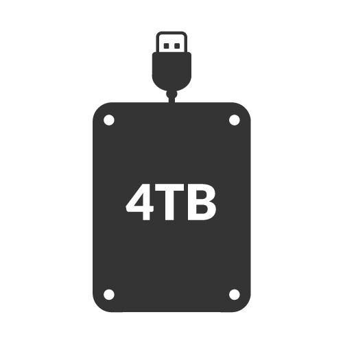 4TB External Hard Drives (HDD)