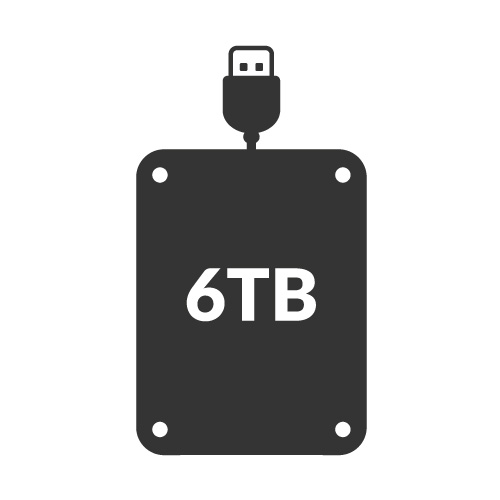 6TB External Hard Drives (HDD)