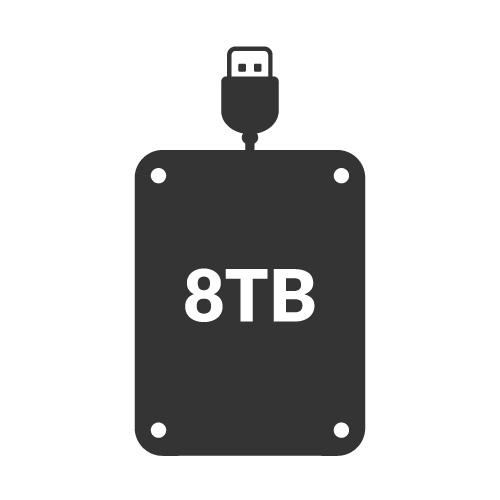 8TB External Hard Drives (HDD)