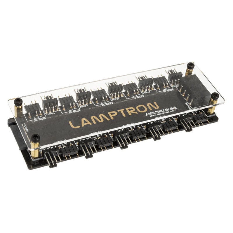 B Grade Lamptron SP901 ARGB PWM Fan and RGB Controller - Black