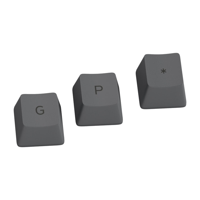 B Grade Glorious GPBT Keycaps - 115 PBT keycaps ISO UK layout Black Ash