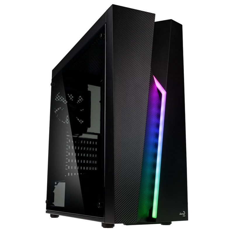 B Grade Aerocool Bolt RGB Midi-Tower - Black Window