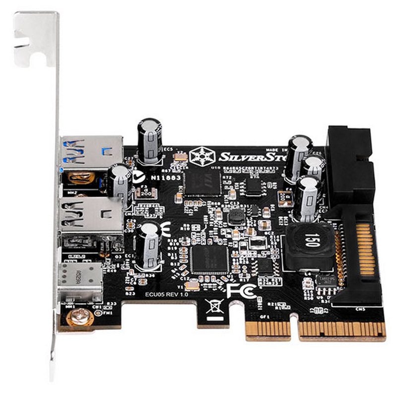 B Grade Silverstone ECU05 USB 3.1 and USB 3.0 PCIe Expansion Card