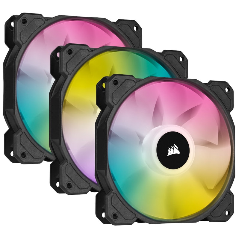 B Grade Corsair iCUE SP120 RGB Elite 120mm High Performance Addressable RGB Triple Fan Pack (CO-9050109-WW)