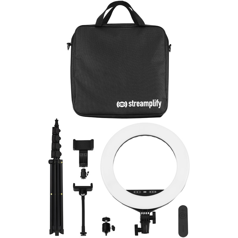 Streamplify - Streamplify CAM Bundle Including 14 Ring Light and HD Webcam