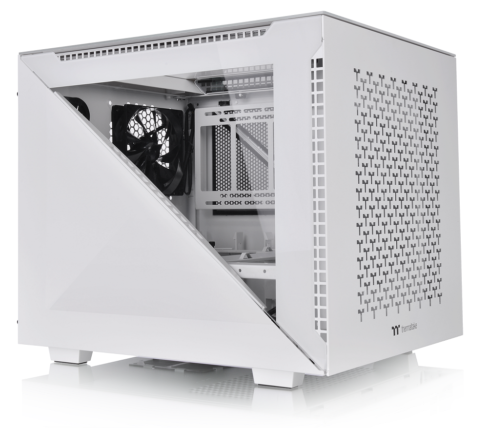 Thermaltake Divider 200 TG Air Snow Micro-ATX Case | OcUK