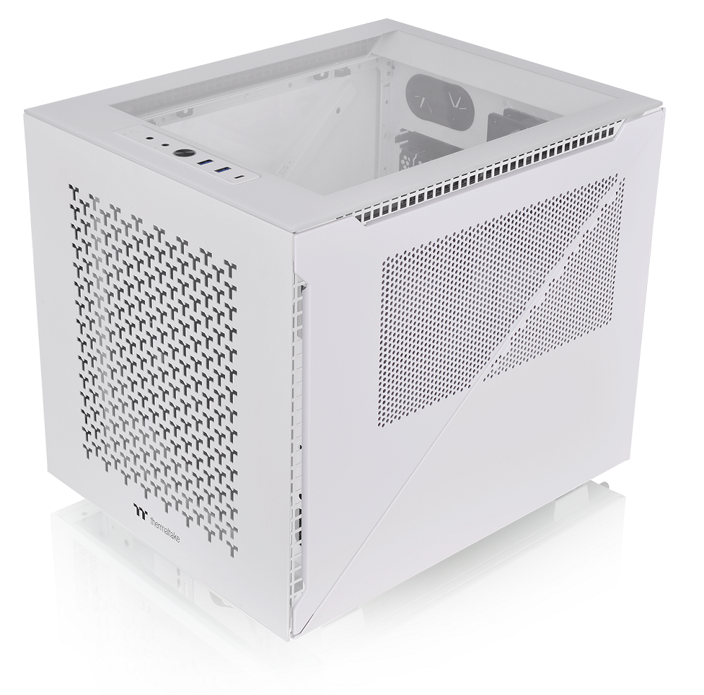 Thermaltake - Thermaltake Divider 200 TG Air Snow Micro-ATX Case