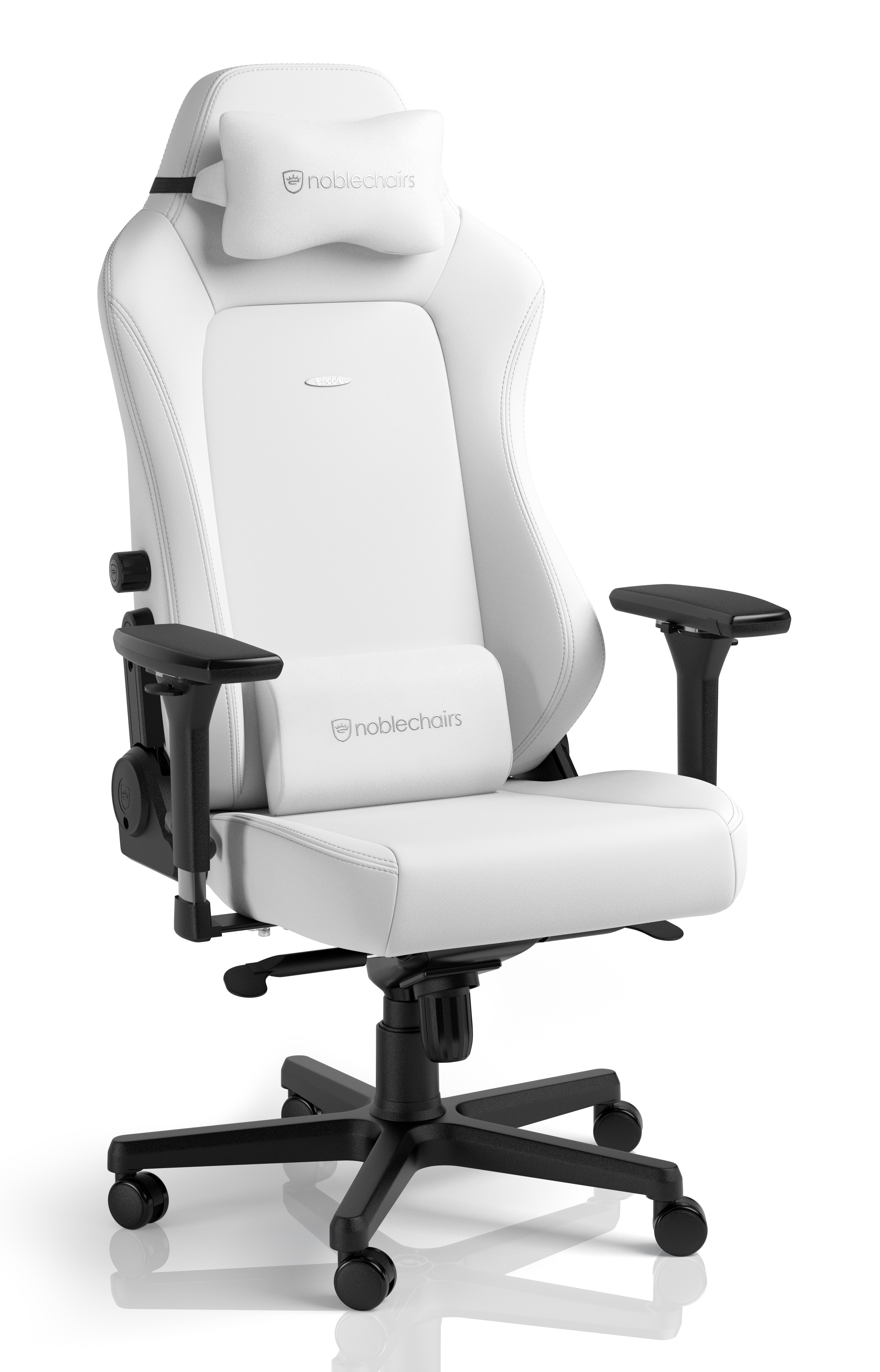 pure white gaming chair