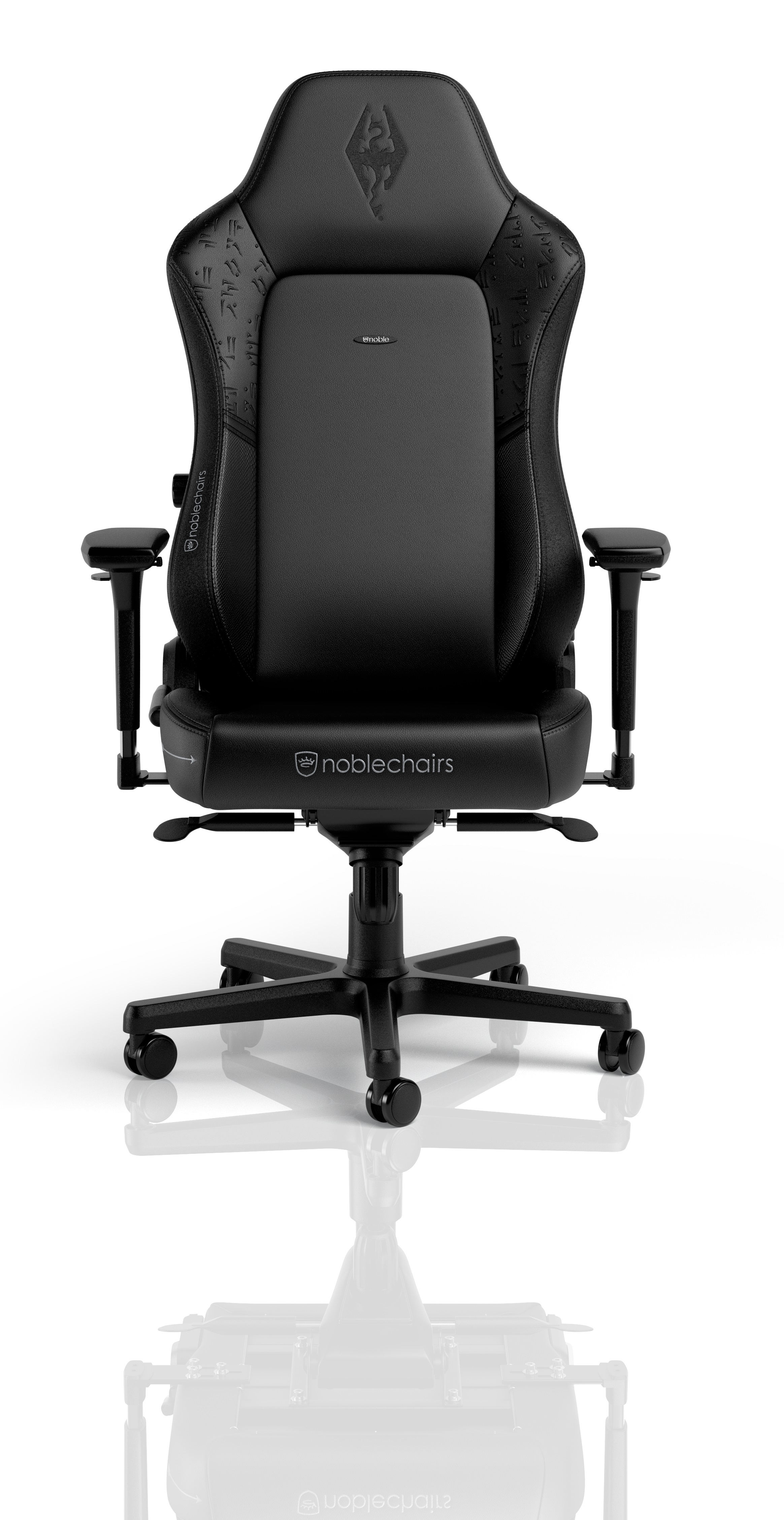 Noblechairs NBL-HRO-PU-BLA Hero Series PU Leather Gaming Chair-Black Black 