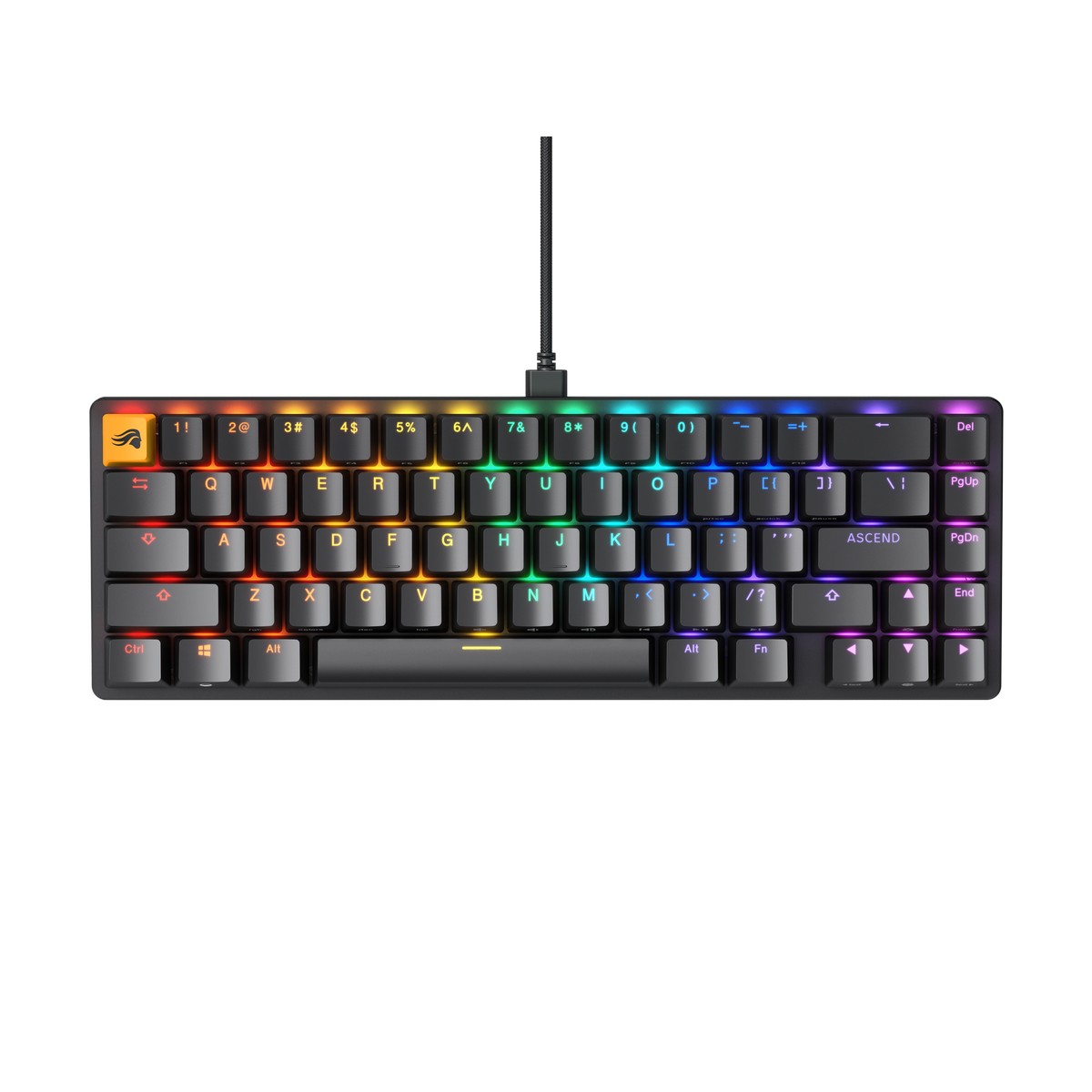 Glorious - B Grade Glorious GMMK 2 65% Mechanical Gaming Keyboard - Fox switch ANSI-US - Black