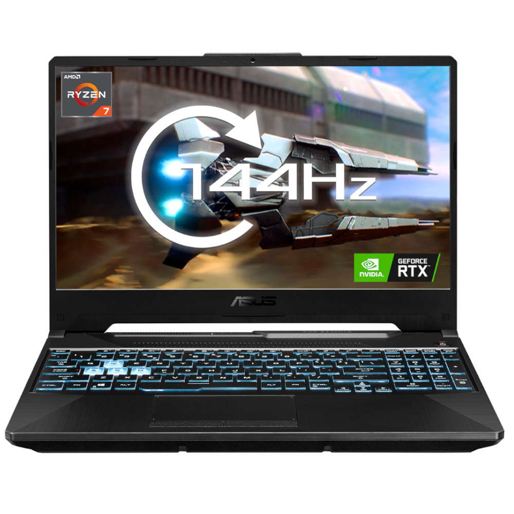 ASUS TUF A15 Gaming Laptop PC, 15.6 FHD 144Hz Screen, AMD Ryzen 7 4800H,  GeForce RTX 3050 Ti, 16GB RAM, 512GB SSD, Webcam, Wi-Fi 6, Windows 11 Home  