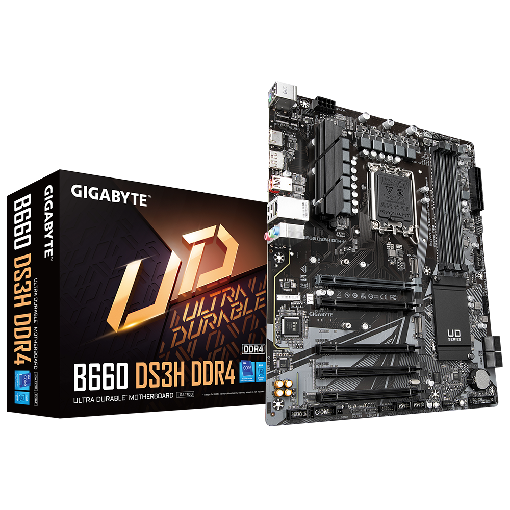 Gigabyte - Gigabyte B660 DS3H - Intel B660 DDR4 ATX Motherboard