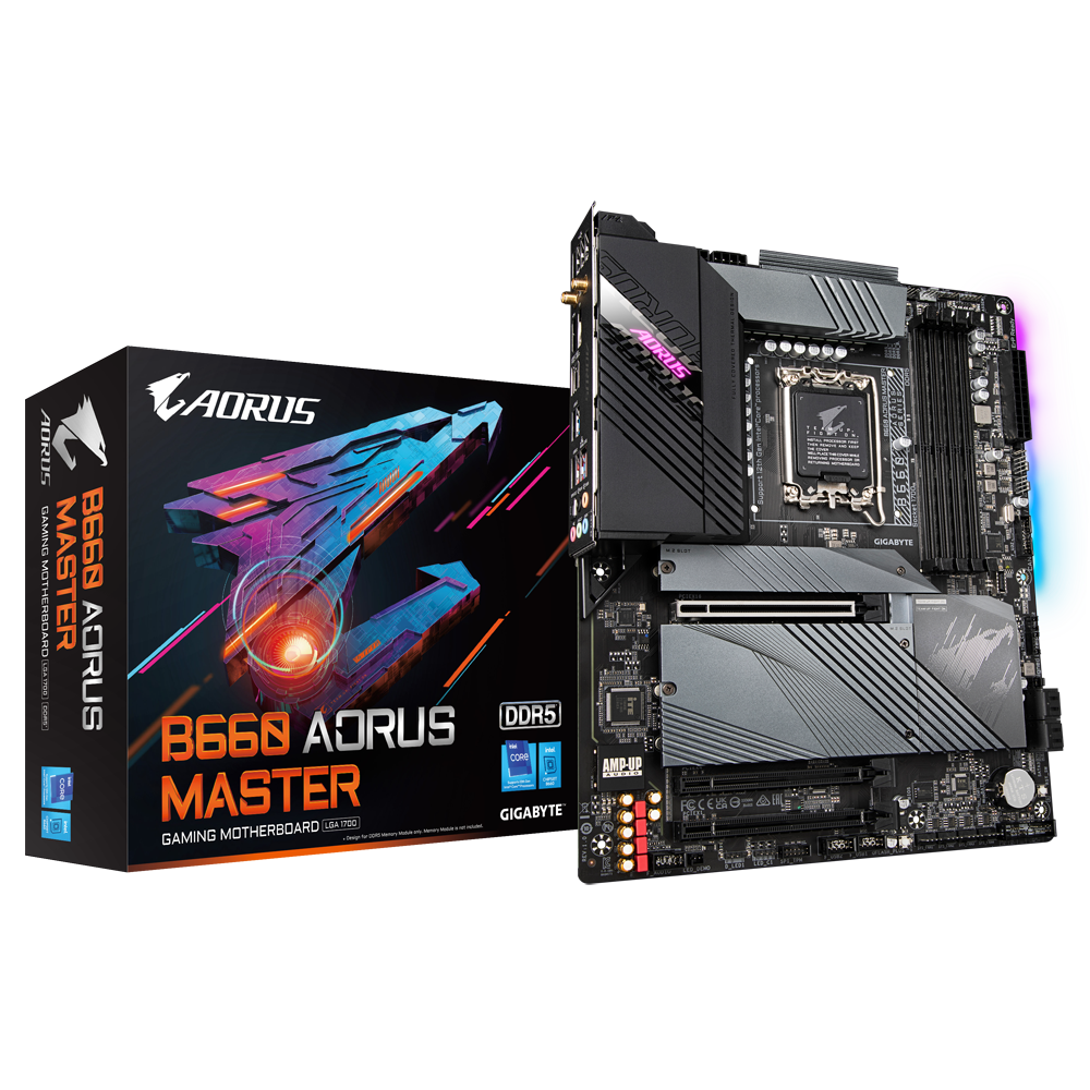 Gigabyte - Gigabyte B660 AORUS MASTER - Intel B660 DDR5 ATX Motherboard