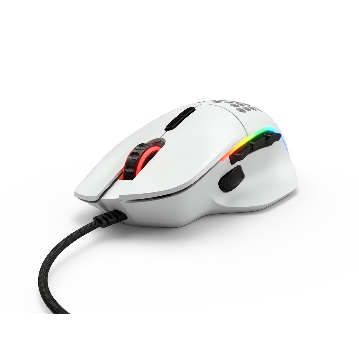 Glorious - B Grade Glorious Model I USB RGB Lightweight Gaming Mouse - Matte White (GLO-MS-I-MB)