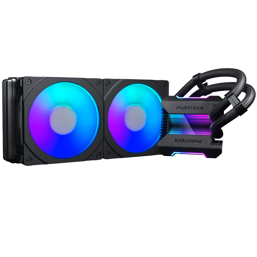 B Grade Phanteks Glacier One 280MP All In One CPU Water Cooler D-RGB Black + Halo DRGB Frames